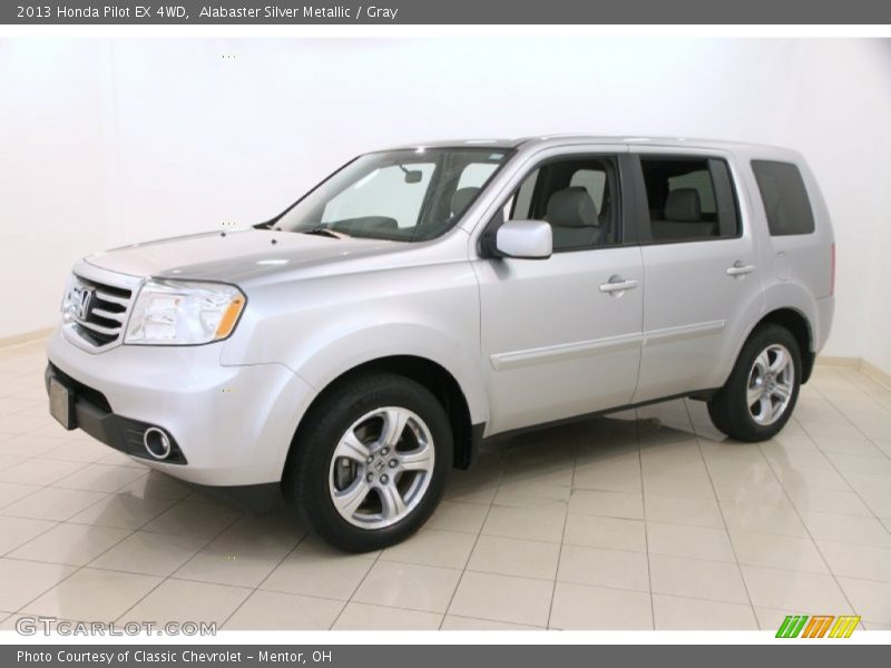 Alabaster Silver Metallic / Gray 2013 Honda Pilot EX 4WD