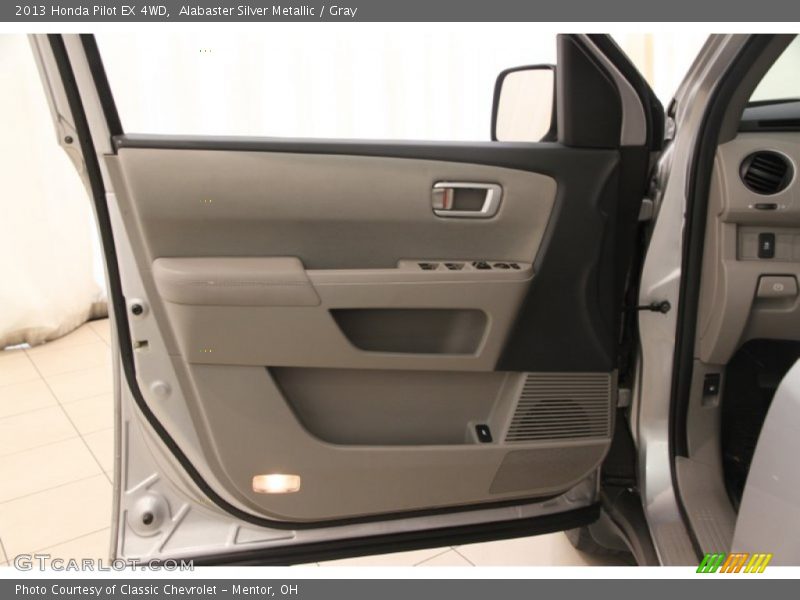 Alabaster Silver Metallic / Gray 2013 Honda Pilot EX 4WD