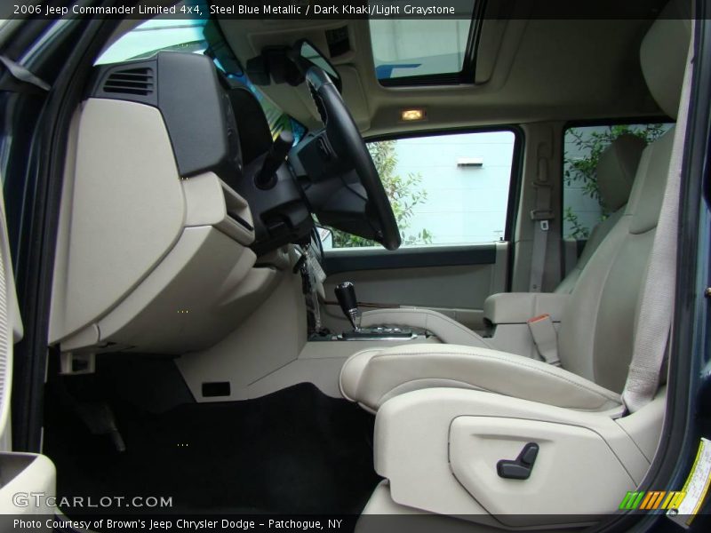 Steel Blue Metallic / Dark Khaki/Light Graystone 2006 Jeep Commander Limited 4x4