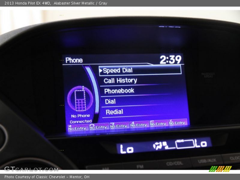 Alabaster Silver Metallic / Gray 2013 Honda Pilot EX 4WD