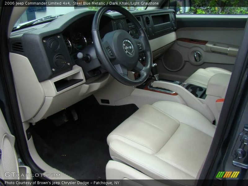 Steel Blue Metallic / Dark Khaki/Light Graystone 2006 Jeep Commander Limited 4x4