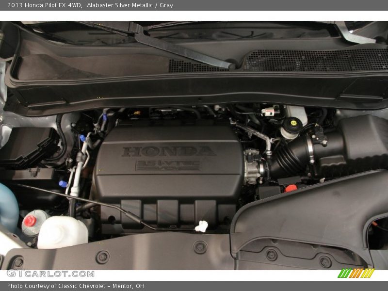 Alabaster Silver Metallic / Gray 2013 Honda Pilot EX 4WD