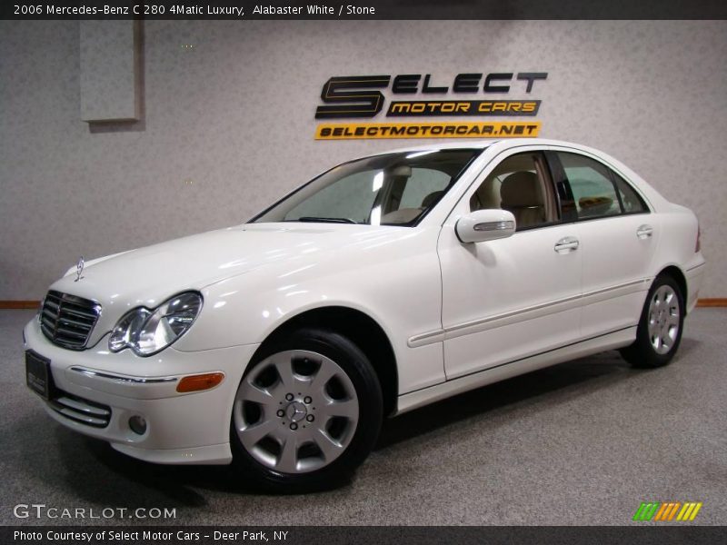 Alabaster White / Stone 2006 Mercedes-Benz C 280 4Matic Luxury