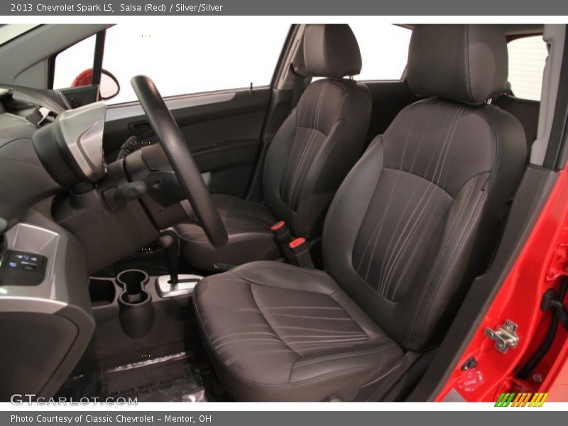 Salsa (Red) / Silver/Silver 2013 Chevrolet Spark LS