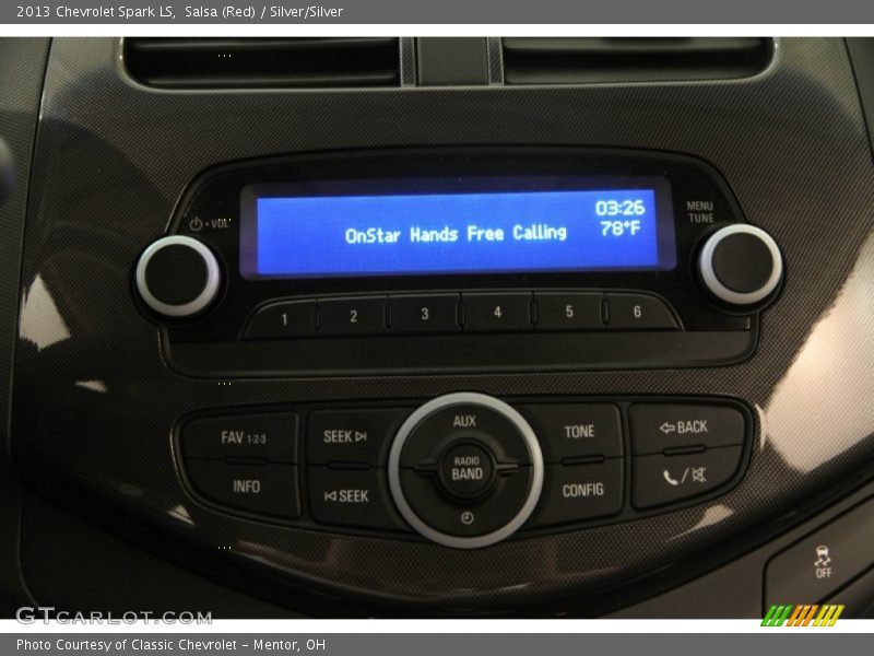 Salsa (Red) / Silver/Silver 2013 Chevrolet Spark LS