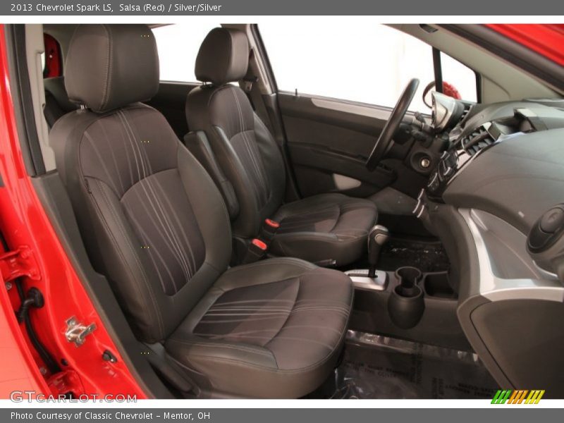 Salsa (Red) / Silver/Silver 2013 Chevrolet Spark LS