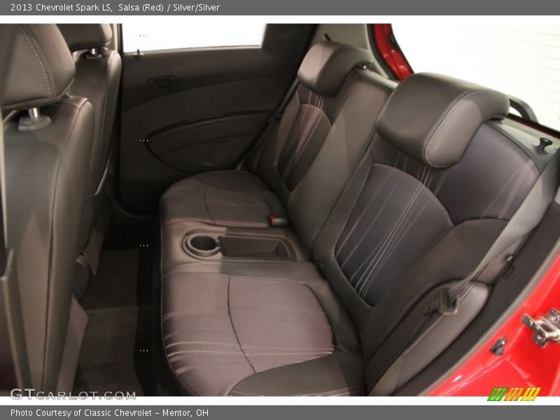 Salsa (Red) / Silver/Silver 2013 Chevrolet Spark LS