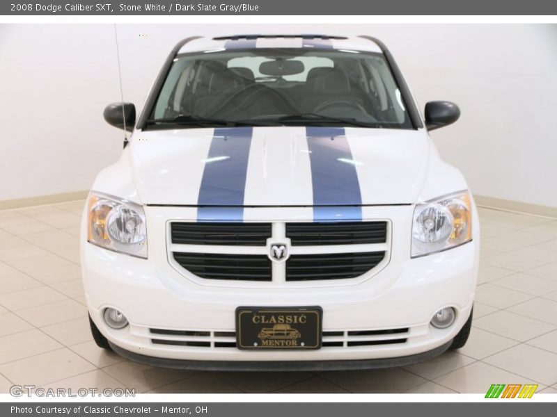 Stone White / Dark Slate Gray/Blue 2008 Dodge Caliber SXT