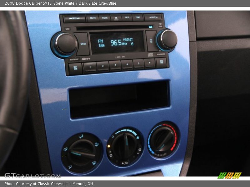 Stone White / Dark Slate Gray/Blue 2008 Dodge Caliber SXT