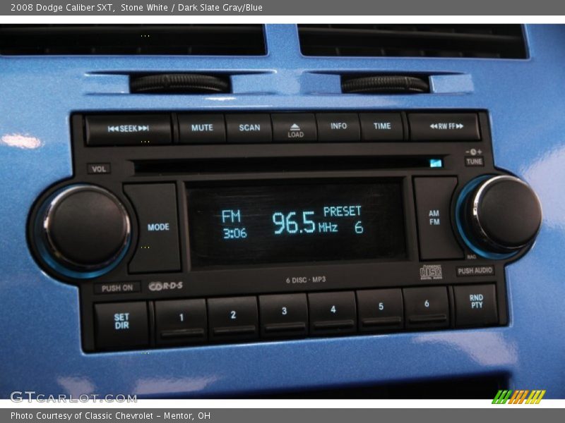 Stone White / Dark Slate Gray/Blue 2008 Dodge Caliber SXT