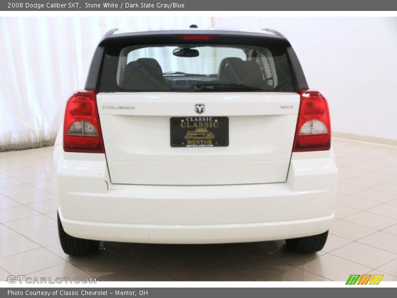 Stone White / Dark Slate Gray/Blue 2008 Dodge Caliber SXT
