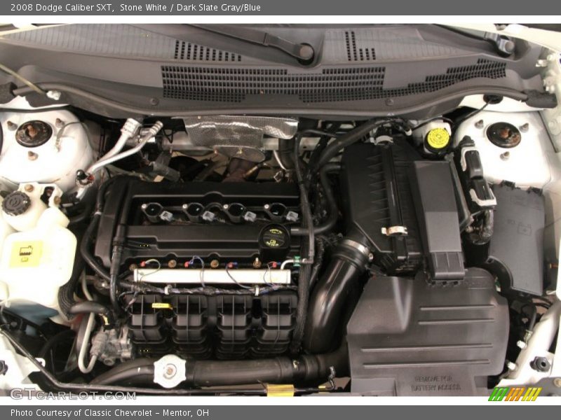 Stone White / Dark Slate Gray/Blue 2008 Dodge Caliber SXT