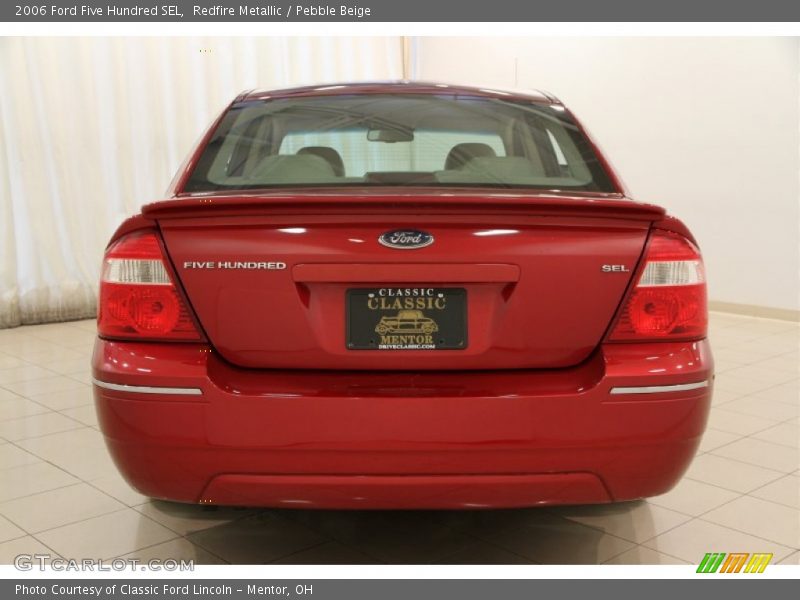 Redfire Metallic / Pebble Beige 2006 Ford Five Hundred SEL
