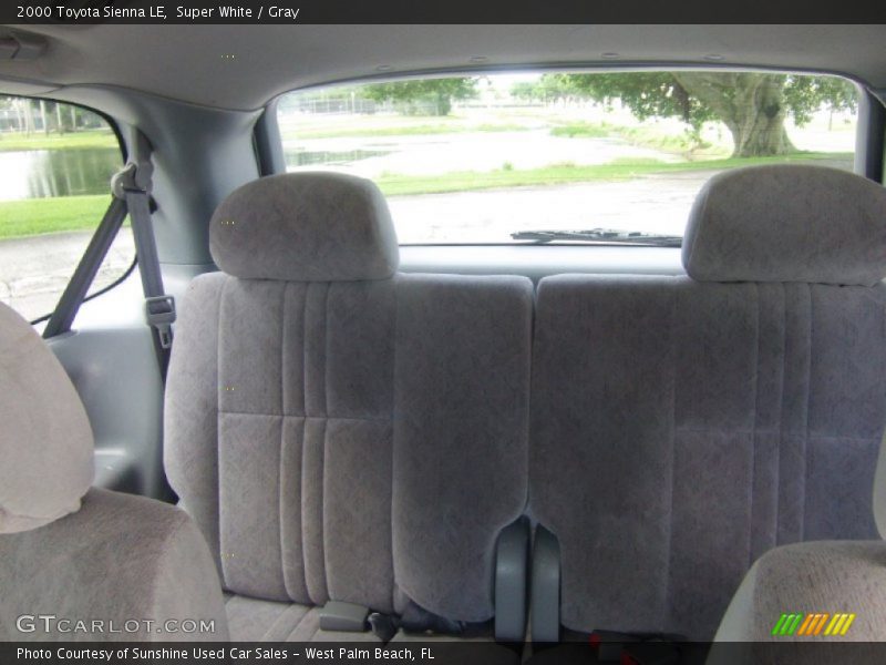 Super White / Gray 2000 Toyota Sienna LE