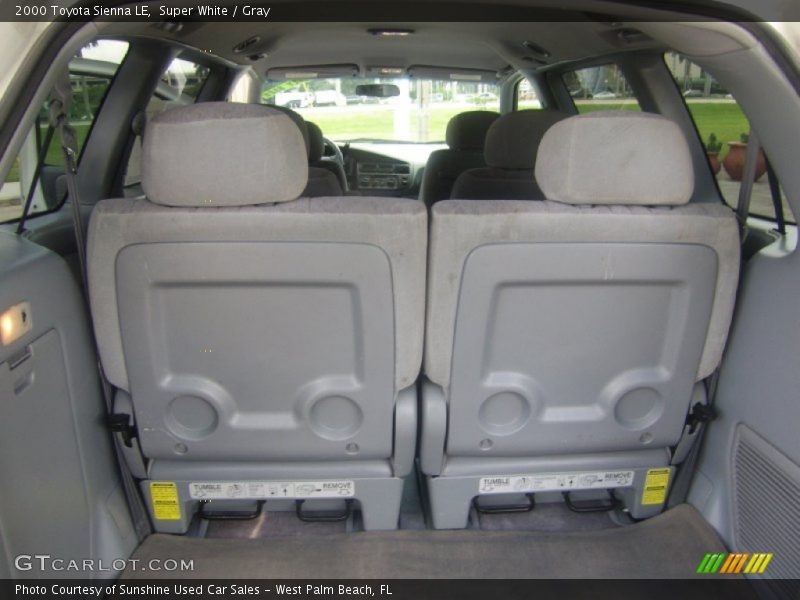 Super White / Gray 2000 Toyota Sienna LE