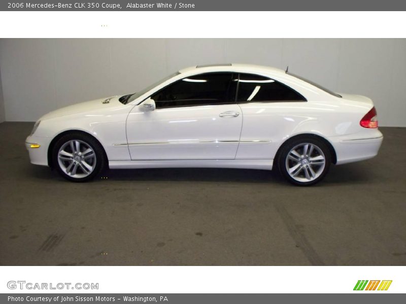 Alabaster White / Stone 2006 Mercedes-Benz CLK 350 Coupe