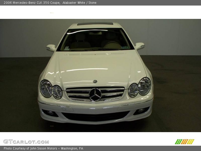 Alabaster White / Stone 2006 Mercedes-Benz CLK 350 Coupe