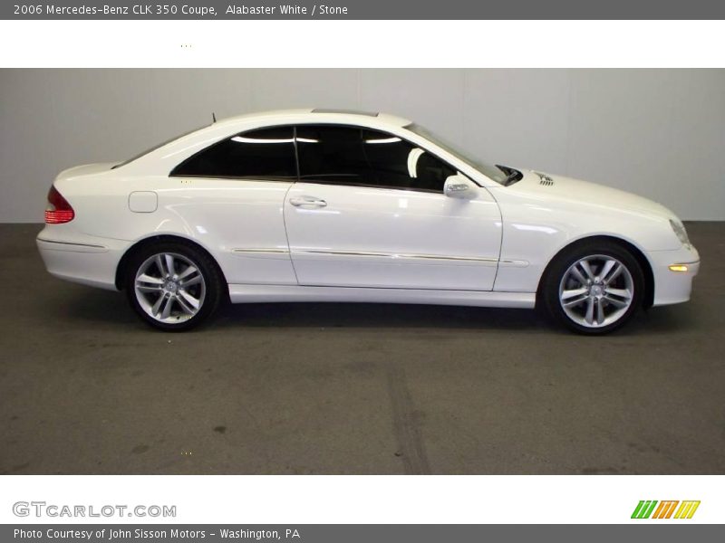 Alabaster White / Stone 2006 Mercedes-Benz CLK 350 Coupe