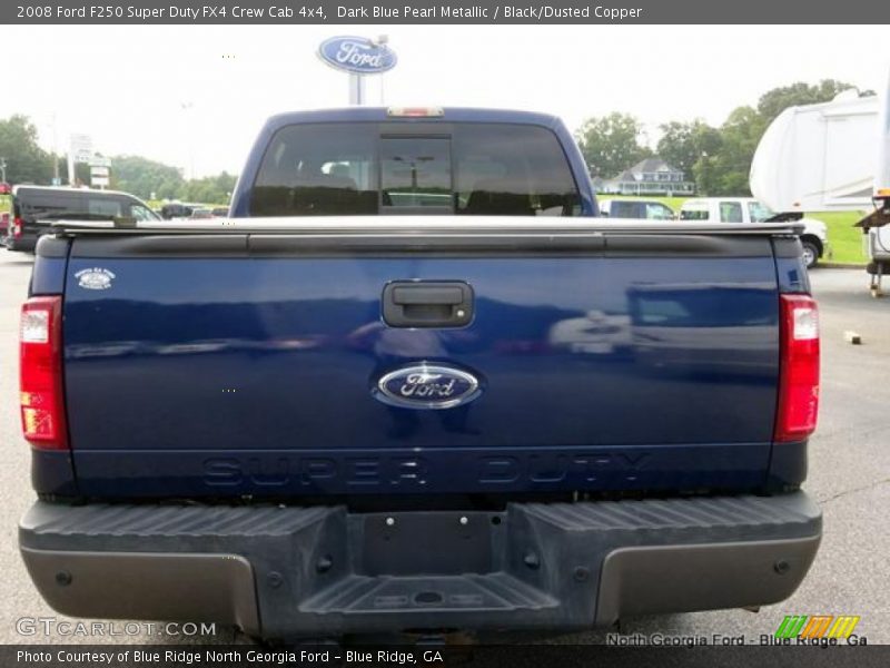 Dark Blue Pearl Metallic / Black/Dusted Copper 2008 Ford F250 Super Duty FX4 Crew Cab 4x4