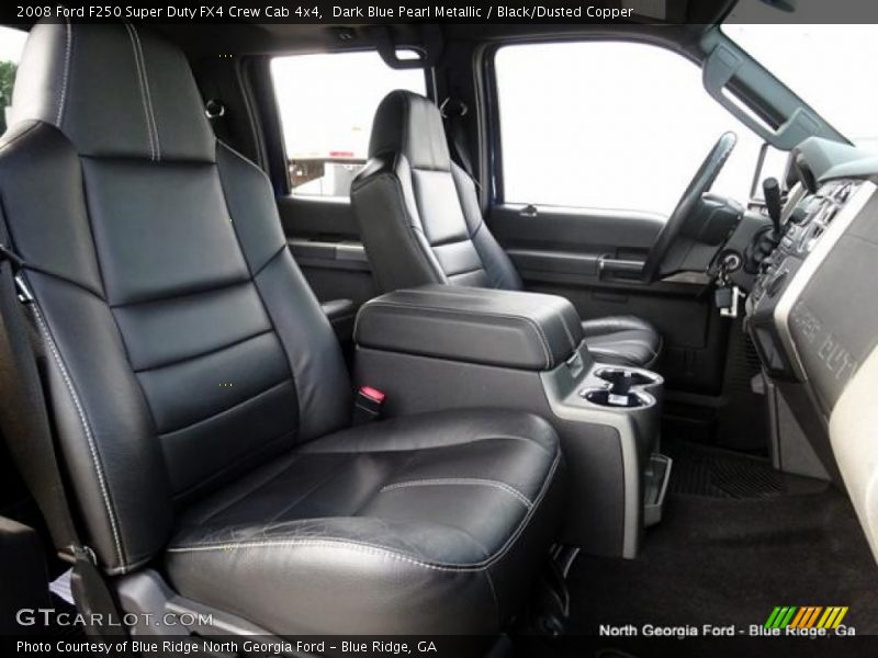 Dark Blue Pearl Metallic / Black/Dusted Copper 2008 Ford F250 Super Duty FX4 Crew Cab 4x4