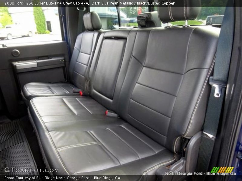Dark Blue Pearl Metallic / Black/Dusted Copper 2008 Ford F250 Super Duty FX4 Crew Cab 4x4