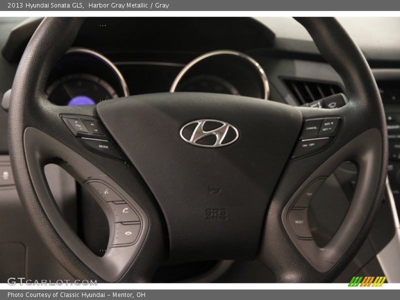 Harbor Gray Metallic / Gray 2013 Hyundai Sonata GLS