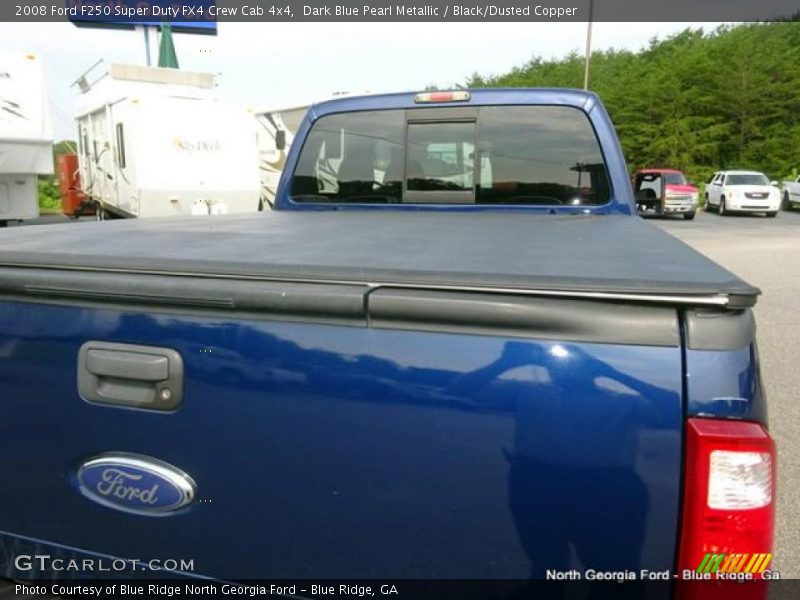 Dark Blue Pearl Metallic / Black/Dusted Copper 2008 Ford F250 Super Duty FX4 Crew Cab 4x4