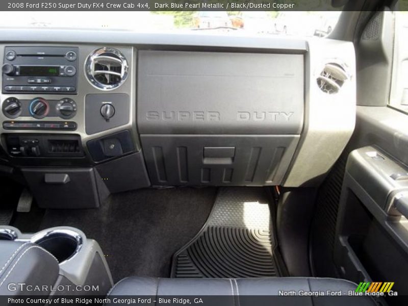Dark Blue Pearl Metallic / Black/Dusted Copper 2008 Ford F250 Super Duty FX4 Crew Cab 4x4