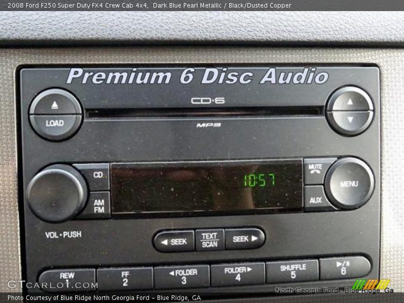 Dark Blue Pearl Metallic / Black/Dusted Copper 2008 Ford F250 Super Duty FX4 Crew Cab 4x4
