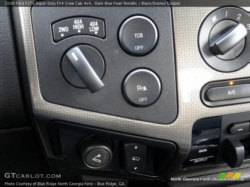 Dark Blue Pearl Metallic / Black/Dusted Copper 2008 Ford F250 Super Duty FX4 Crew Cab 4x4
