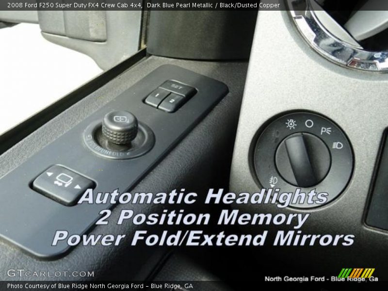 Dark Blue Pearl Metallic / Black/Dusted Copper 2008 Ford F250 Super Duty FX4 Crew Cab 4x4
