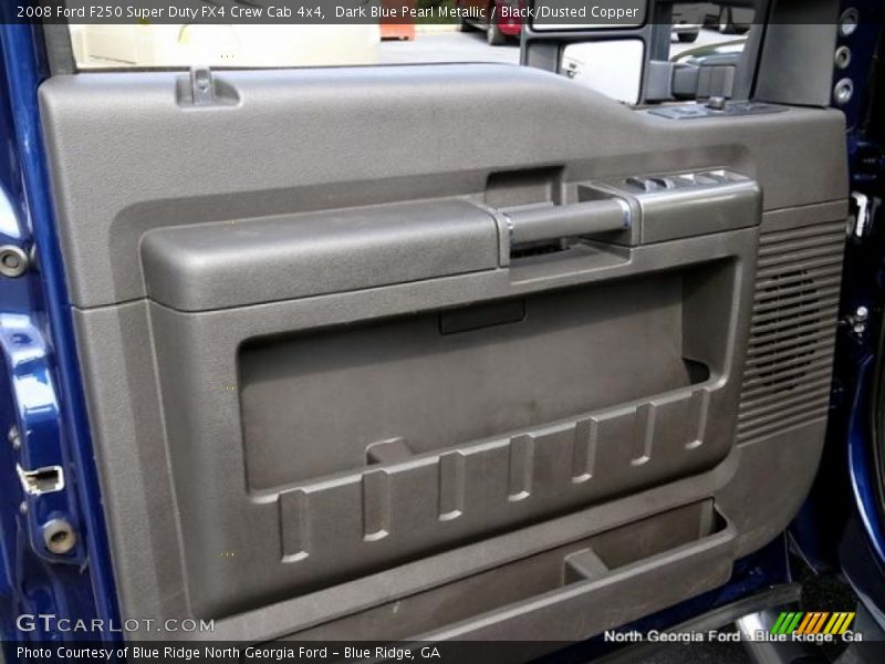 Dark Blue Pearl Metallic / Black/Dusted Copper 2008 Ford F250 Super Duty FX4 Crew Cab 4x4
