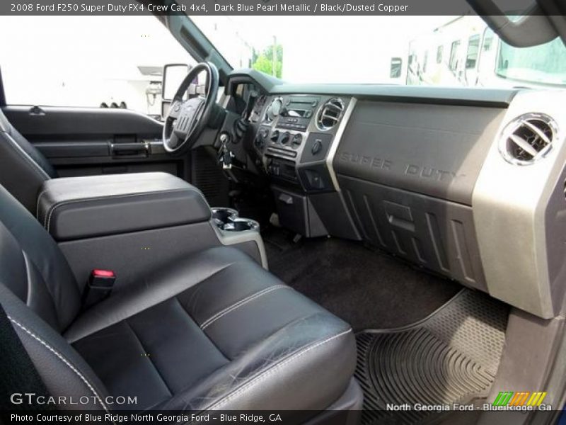 Dark Blue Pearl Metallic / Black/Dusted Copper 2008 Ford F250 Super Duty FX4 Crew Cab 4x4