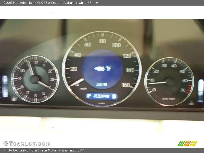 Alabaster White / Stone 2006 Mercedes-Benz CLK 350 Coupe