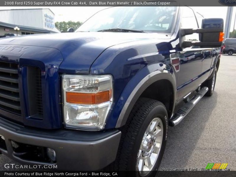 Dark Blue Pearl Metallic / Black/Dusted Copper 2008 Ford F250 Super Duty FX4 Crew Cab 4x4