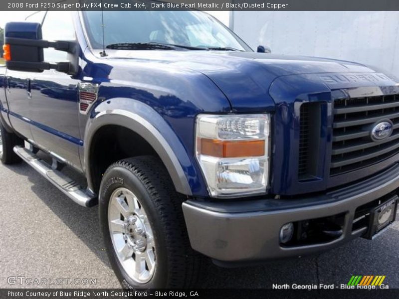 Dark Blue Pearl Metallic / Black/Dusted Copper 2008 Ford F250 Super Duty FX4 Crew Cab 4x4