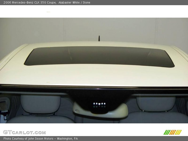 Alabaster White / Stone 2006 Mercedes-Benz CLK 350 Coupe