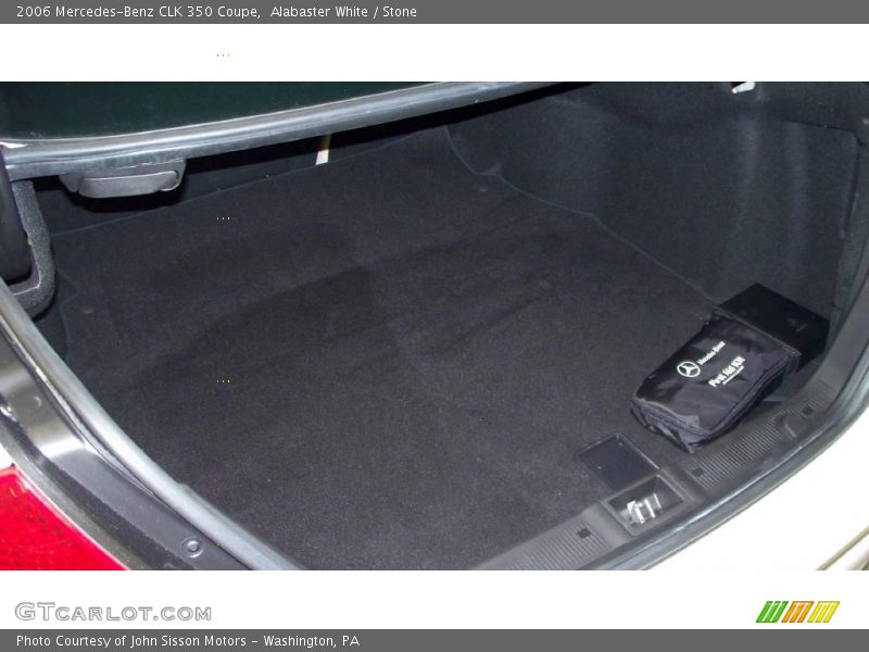 Alabaster White / Stone 2006 Mercedes-Benz CLK 350 Coupe