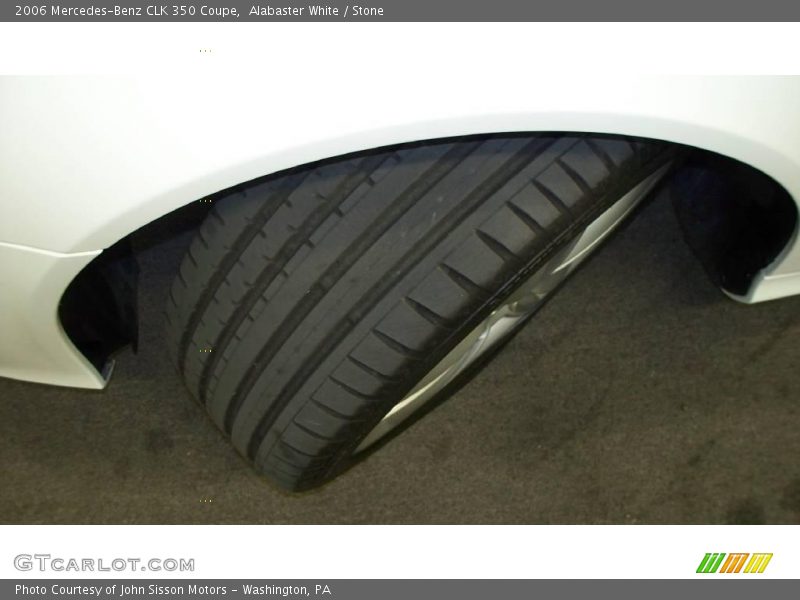 Alabaster White / Stone 2006 Mercedes-Benz CLK 350 Coupe