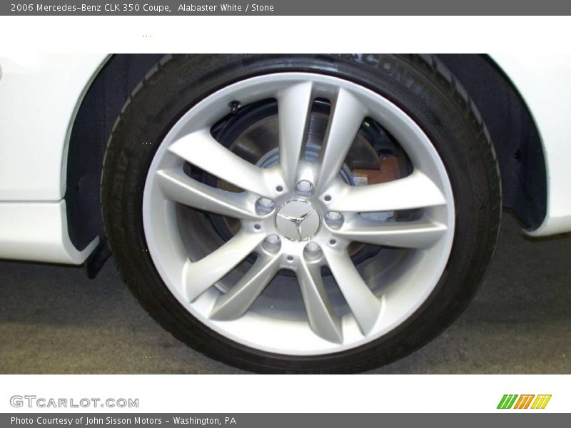 Alabaster White / Stone 2006 Mercedes-Benz CLK 350 Coupe