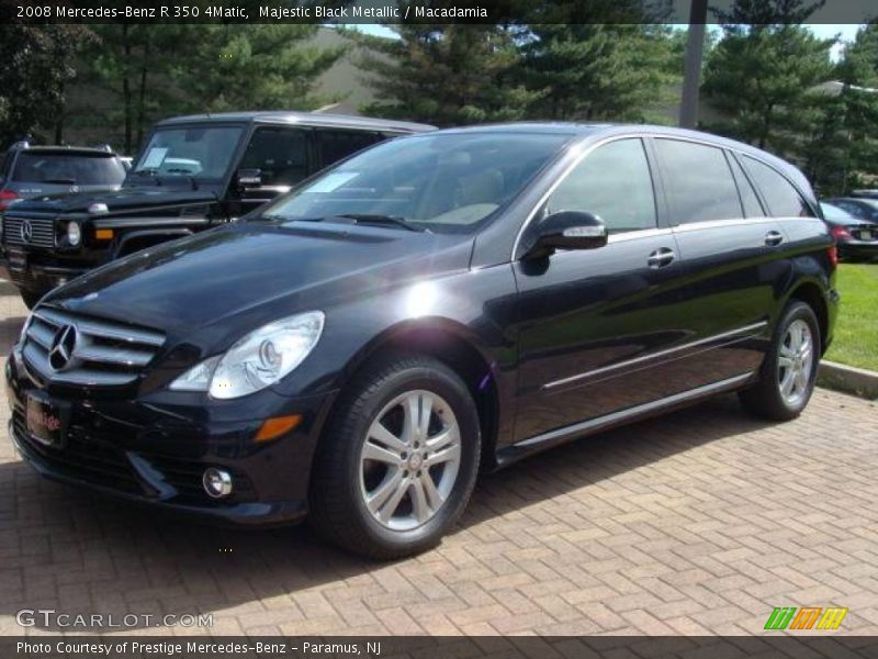 Majestic Black Metallic / Macadamia 2008 Mercedes-Benz R 350 4Matic