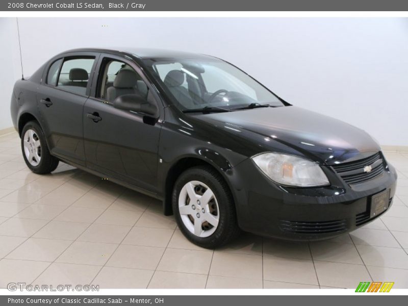 Black / Gray 2008 Chevrolet Cobalt LS Sedan