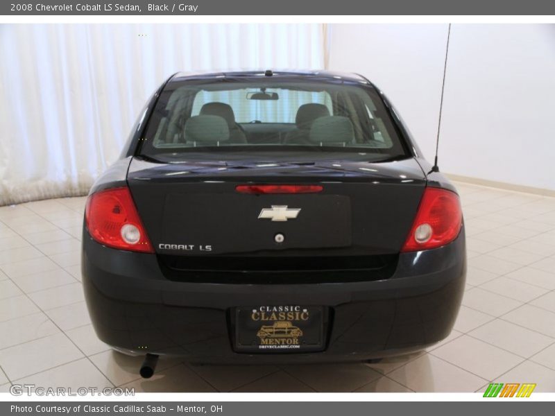 Black / Gray 2008 Chevrolet Cobalt LS Sedan