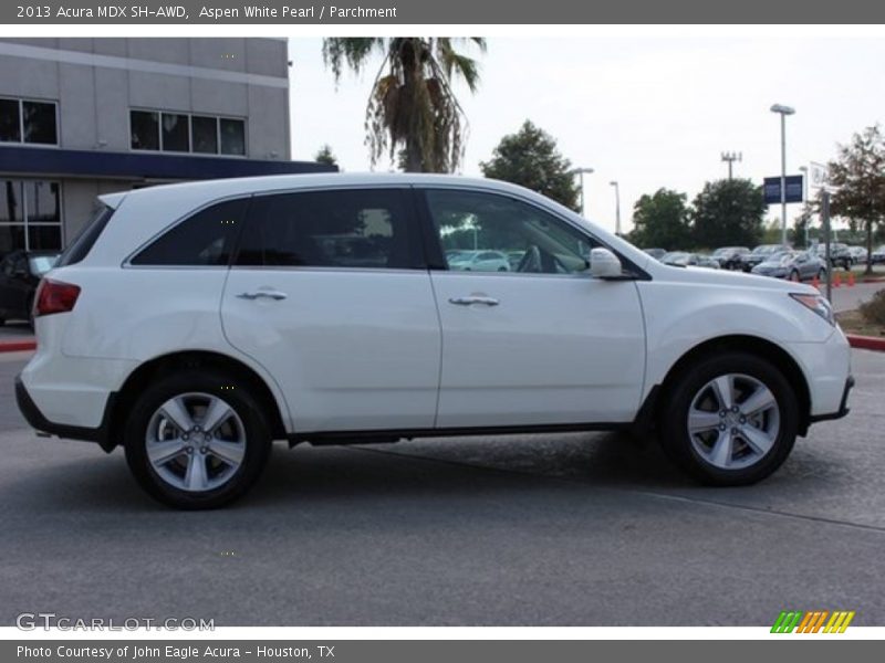 Aspen White Pearl / Parchment 2013 Acura MDX SH-AWD