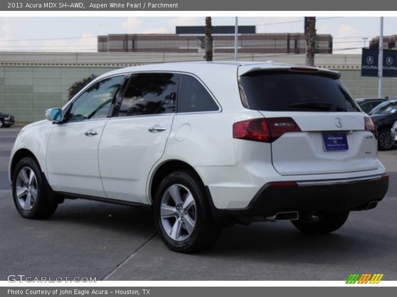 Aspen White Pearl / Parchment 2013 Acura MDX SH-AWD