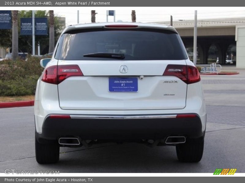Aspen White Pearl / Parchment 2013 Acura MDX SH-AWD
