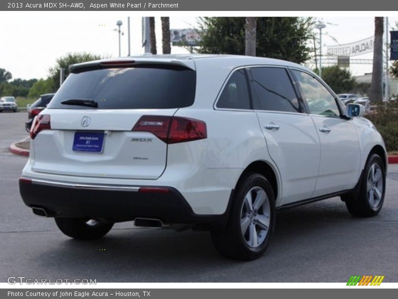 Aspen White Pearl / Parchment 2013 Acura MDX SH-AWD