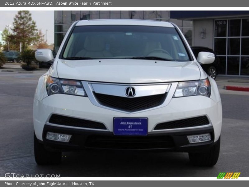 Aspen White Pearl / Parchment 2013 Acura MDX SH-AWD