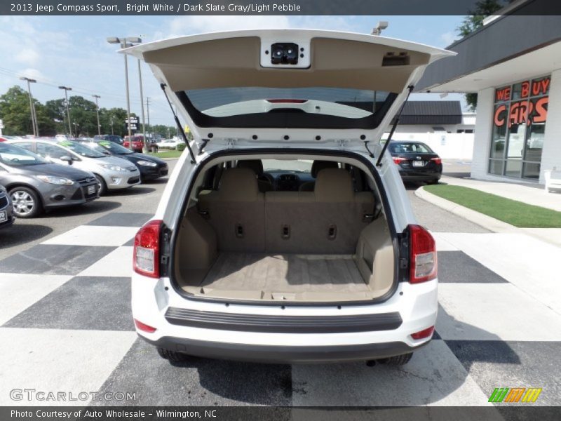 Bright White / Dark Slate Gray/Light Pebble 2013 Jeep Compass Sport