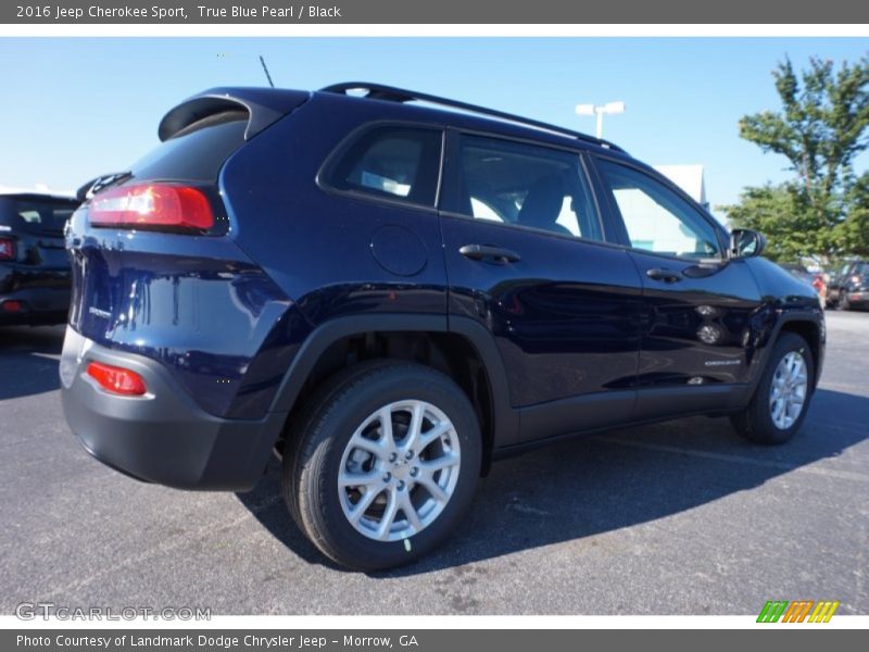 True Blue Pearl / Black 2016 Jeep Cherokee Sport
